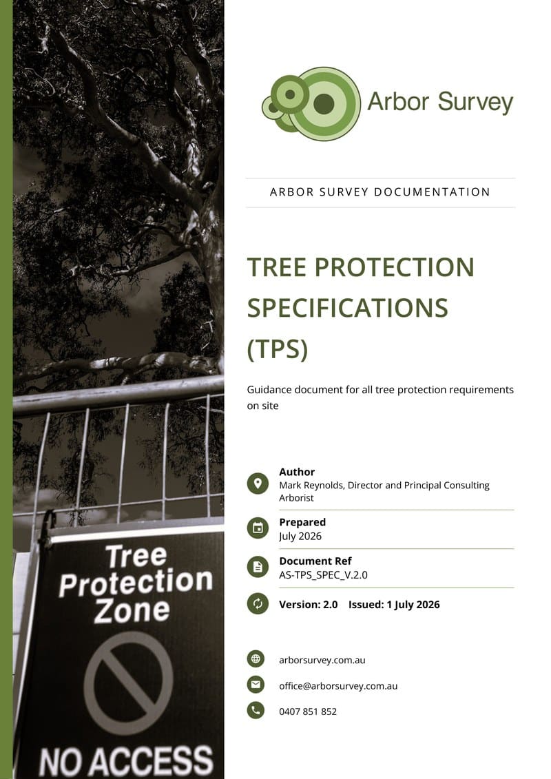Tree Protection Specification document cover